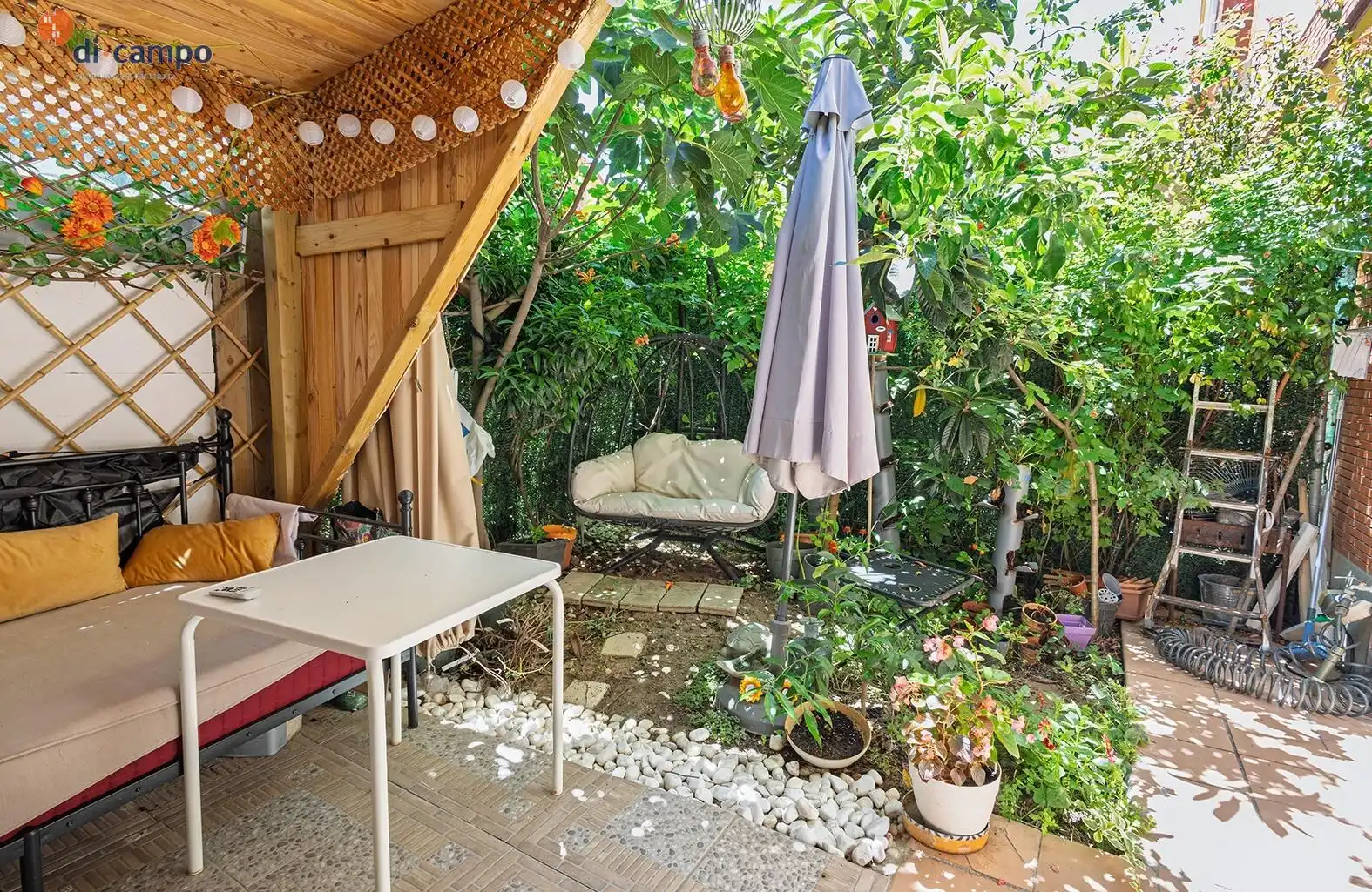 Terraza de Casa adosada en venta en Fuensaldaña con Calefacción