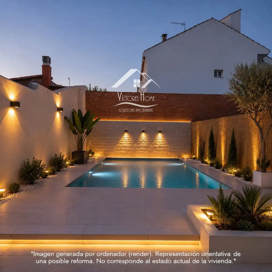 Terraza de Casa adosada en venta en Rivas-Vaciamadrid con Aire acondicionado, Calefacción y Jardín privado