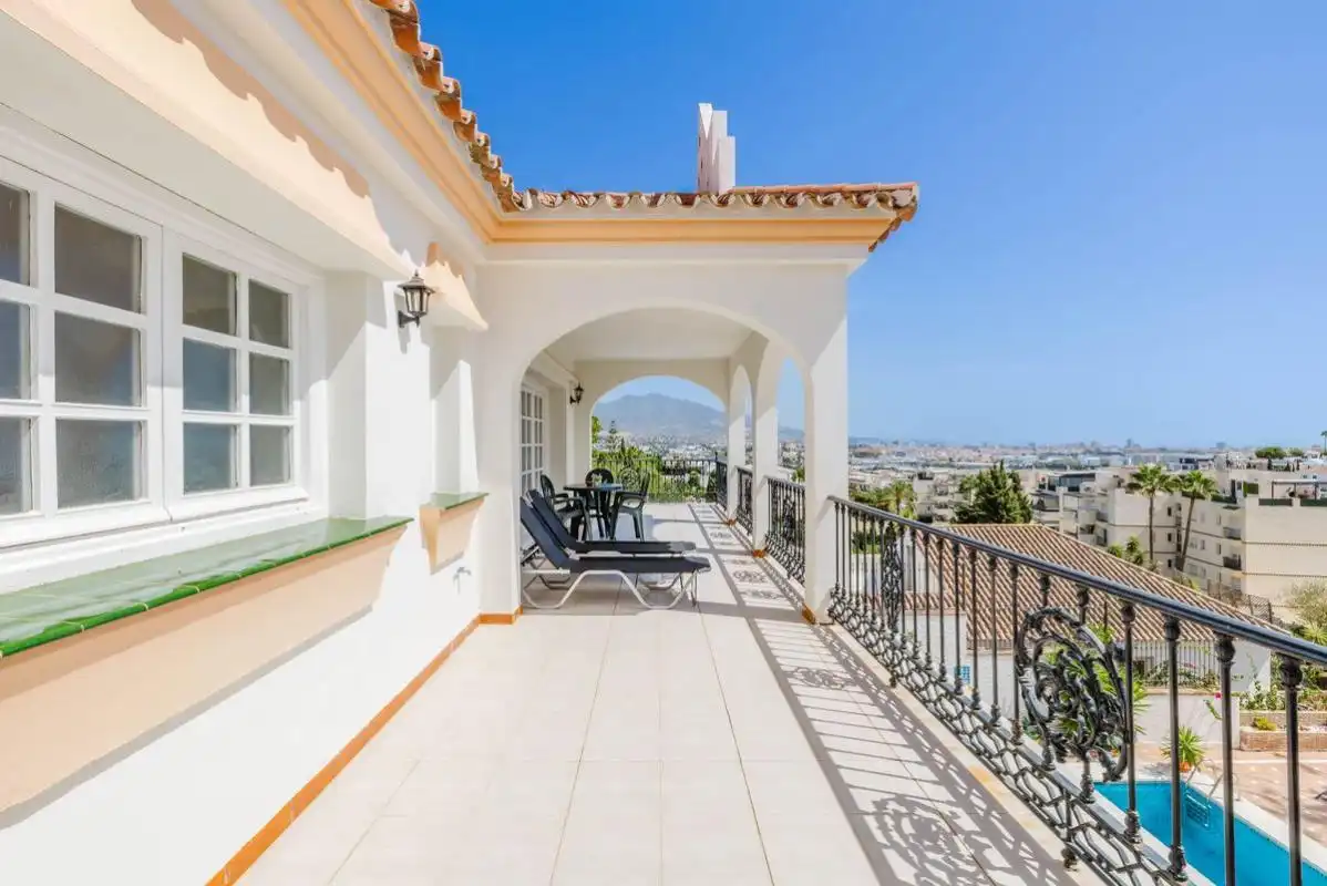 Terraza de Casa o chalet en venta en Mijas con Aire acondicionado, Calefacción y Jardín privado