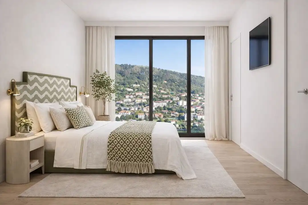 Schlafzimmer von Wohnung zum Verkauf in Donostia - San Sebastián  mit Klimaanlage, Heizung und Privatgarten
