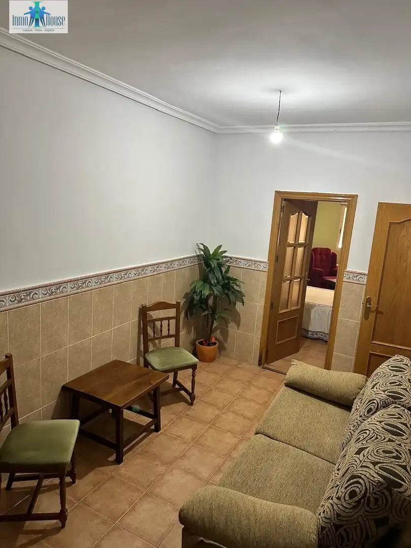 Sala d'estar de Casa adosada en venda en Albacete amb Calefacció, Jardí privat i Terrassa