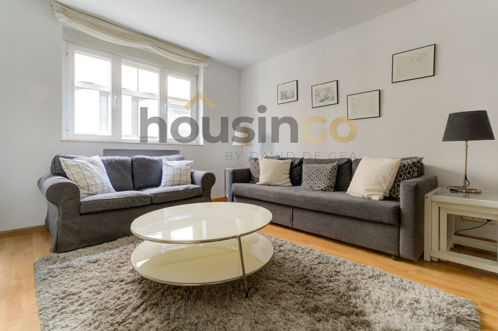 Living room of Flat for sale in  Madrid Capital  with Air Conditioner, Heating and Parquet flooring