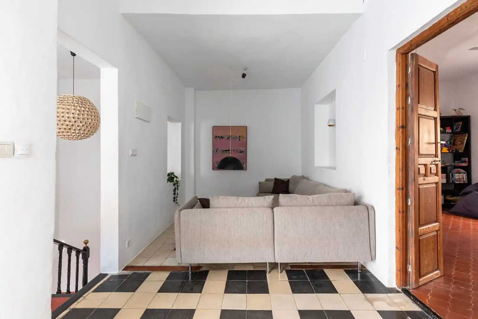 Sala de estar de Casa adosada en venta en Málaga con Terraza y Balcón