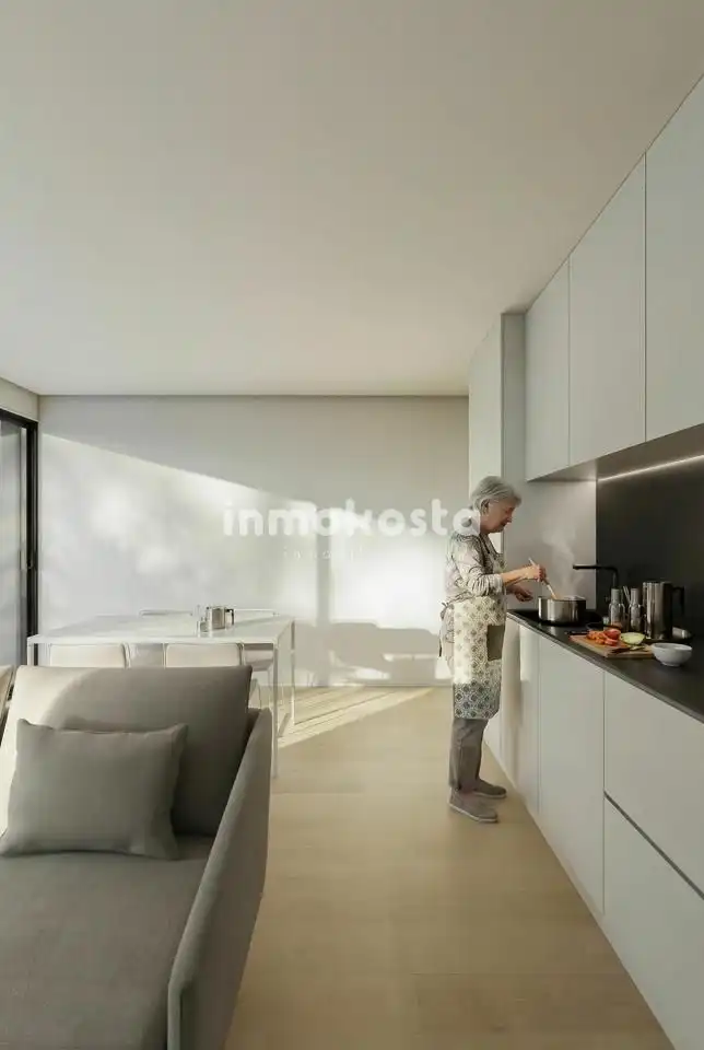 Cuina de Casa o xalet en venda en L'Alfàs del Pi amb Aire condicionat, Jardí privat i Terrassa
