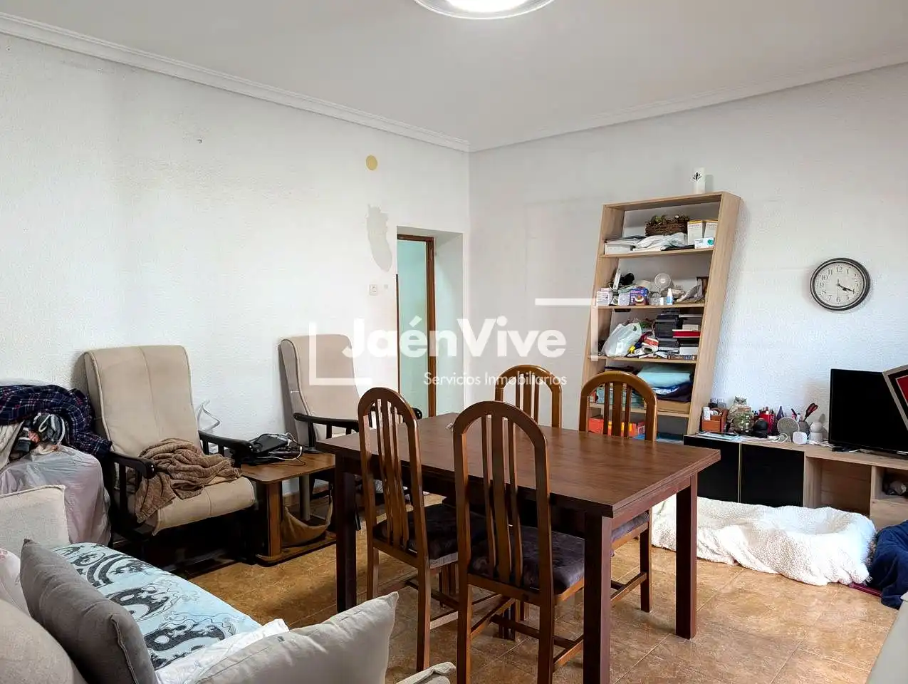 Sala d'estar de Pis en venda en Linares amb Aire condicionat, Terrassa i Moblat