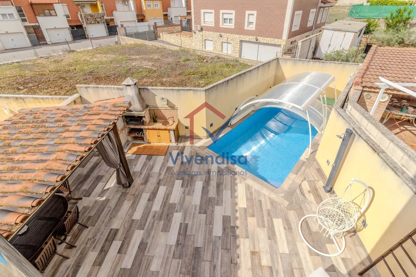Piscina de Casa adosada en venta en Cabanillas del Campo con Terraza y Piscina