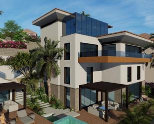 Exterior view of House or chalet for sale in Benalmádena  with Private garden, Terrace and Swimming Pool