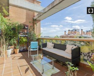 Terrace of Flat to rent in  Madrid Capital  with Air Conditioner, Heating and Furnished
