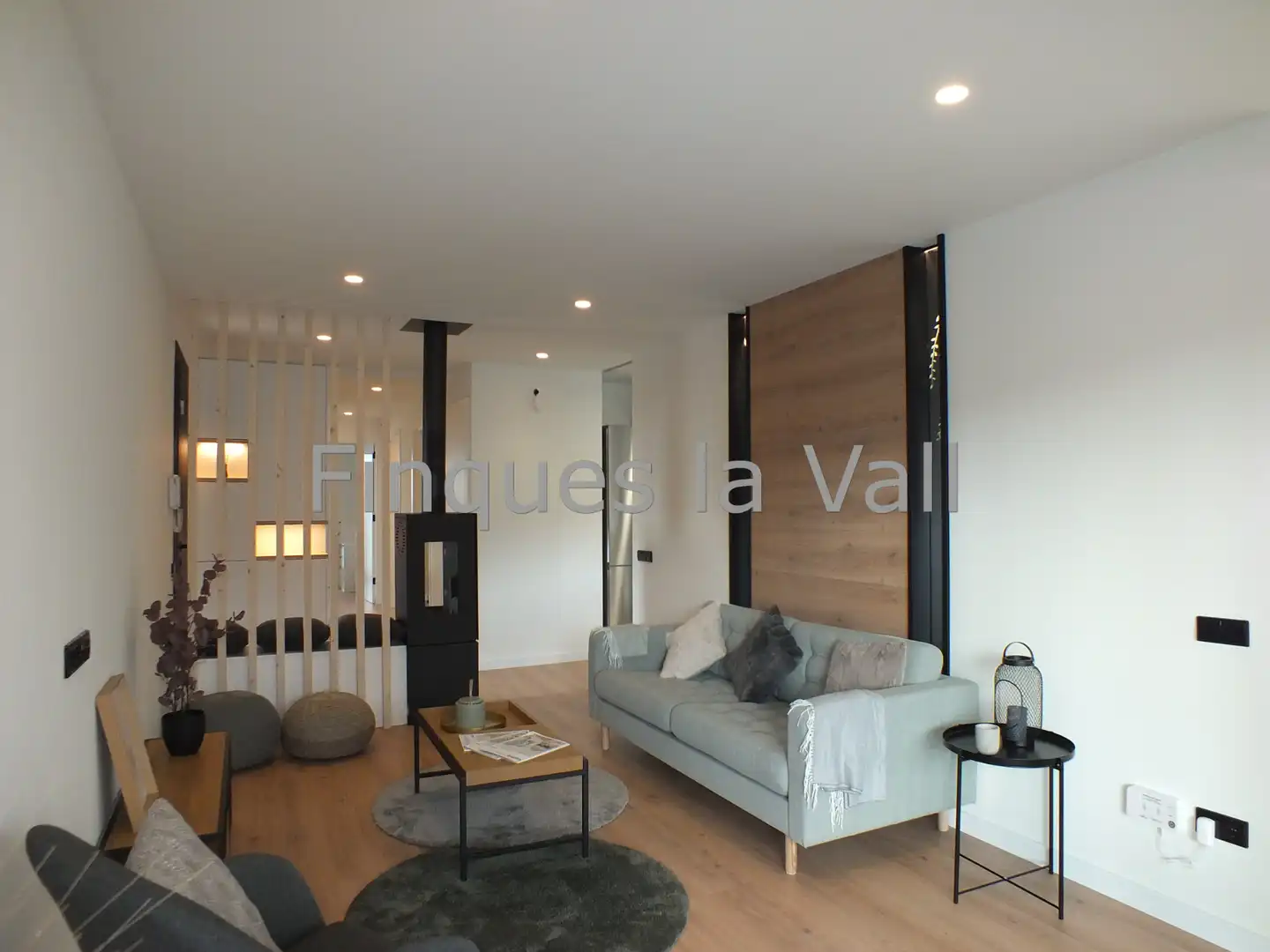 Sala de estar de Casa o chalet en venta en Santa Eugènia de Berga con Jardín privado, Parquet y Horno