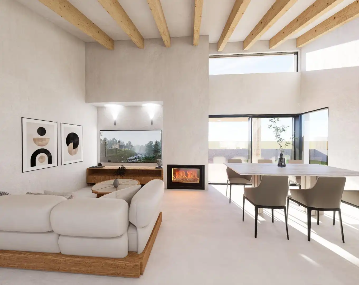 Sala de estar de Casa o chalet en venta en Blanes con Aire acondicionado, Calefacción y Jardín privado