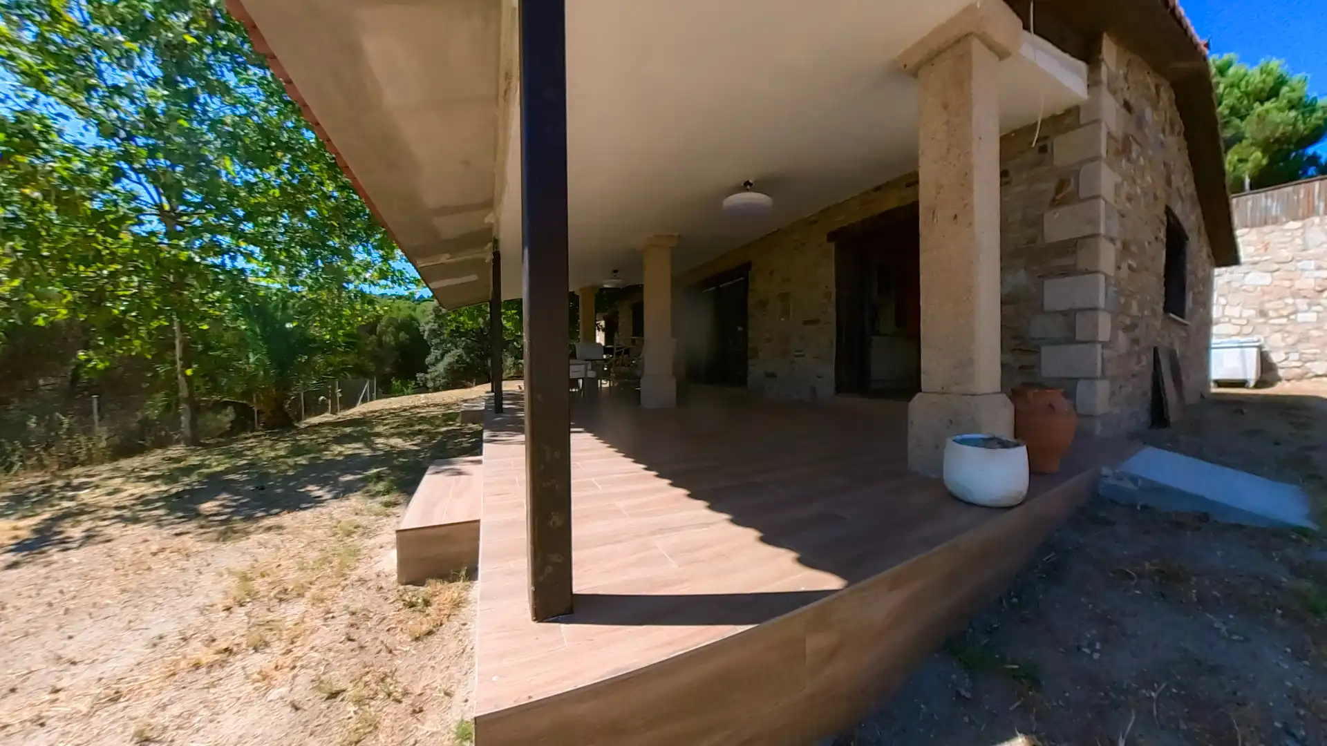 Terrassa de Casa o xalet en venda en Galapagar amb Aire condicionat, Jardí privat i Forn