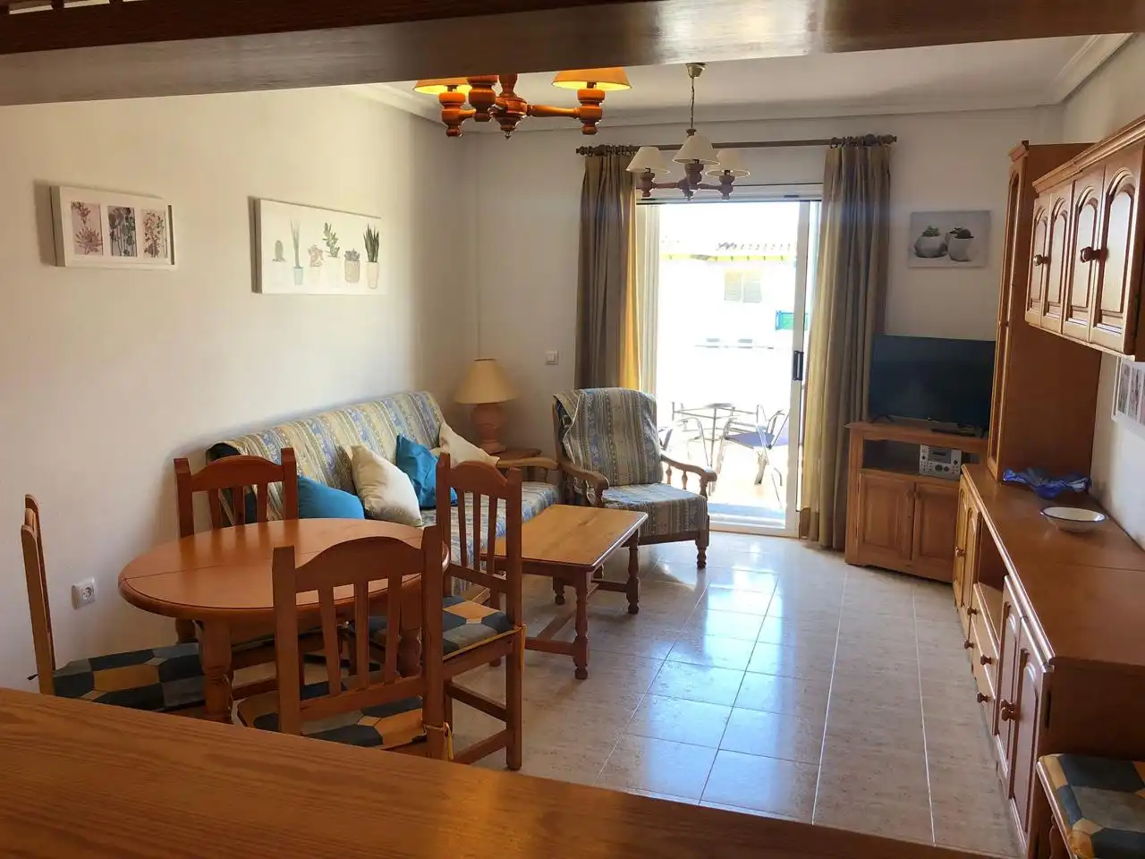Wohnzimmer von Wohnung zur Miete in Vera mit Klimaanlage, Terrasse und Möbliert