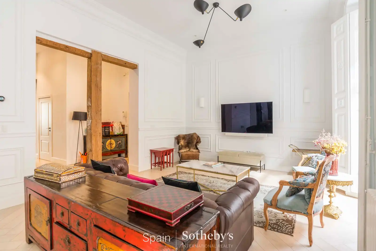 Sala d'estar de Apartament de lloguer en Madrid amb Aire condicionat, Calefacció i Terrassa