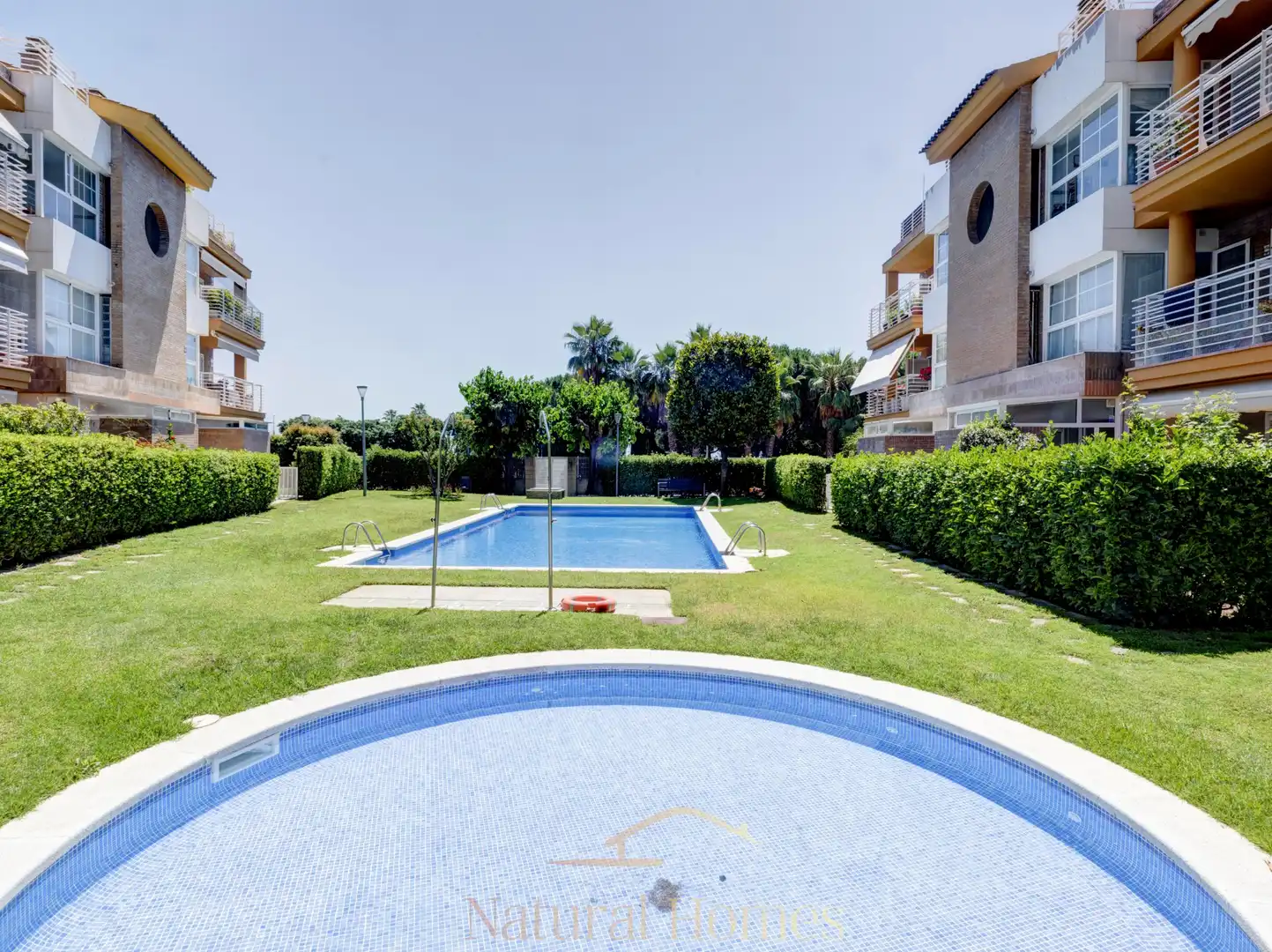 Swimming pool of Flat for sale in Sant Andreu de Llavaneres  with Heating, Private garden and Terrace