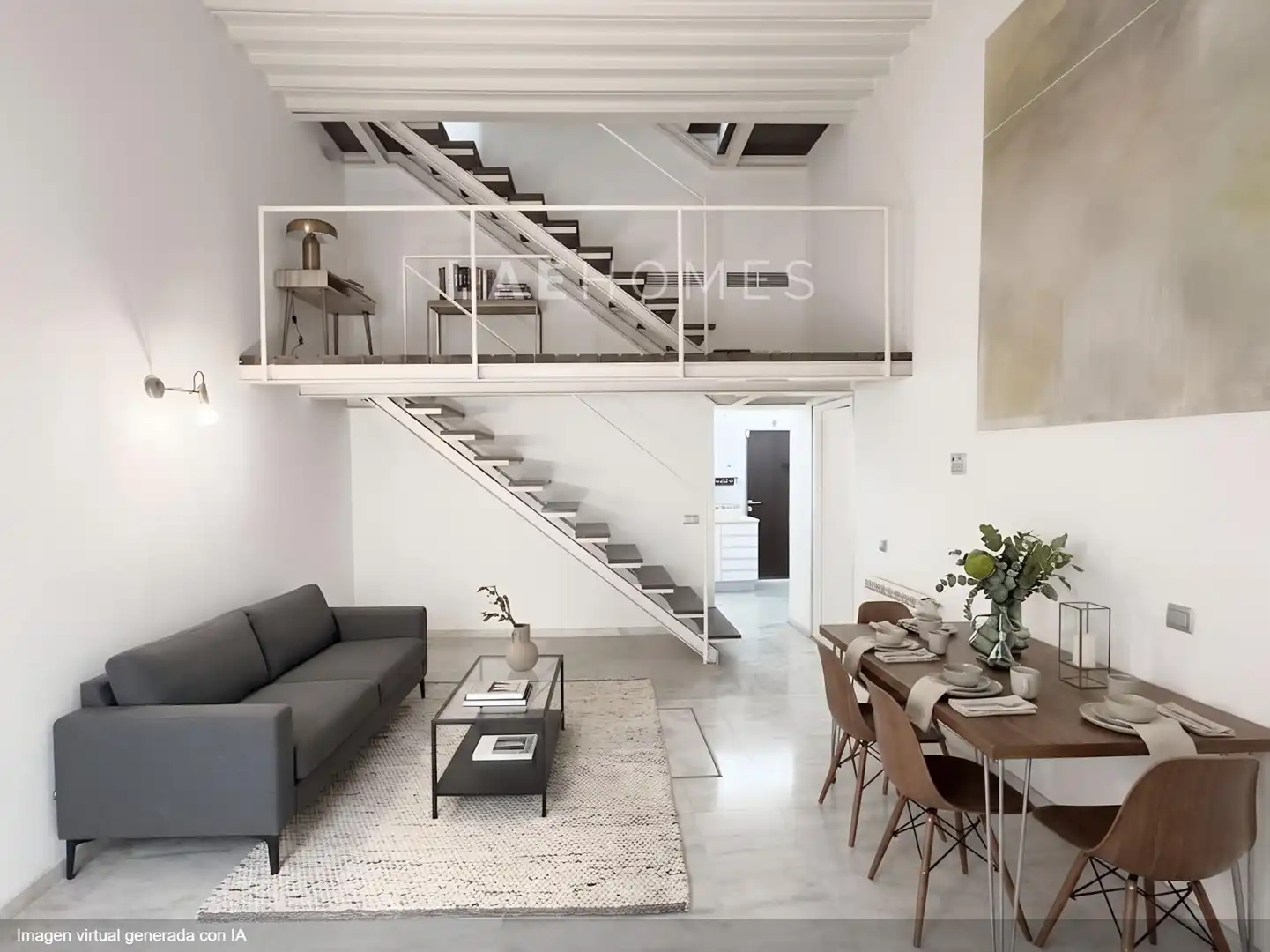 Wohnzimmer von Maisonette zum Verkauf in Sevilla mit Klimaanlage, Heizung und Terrasse