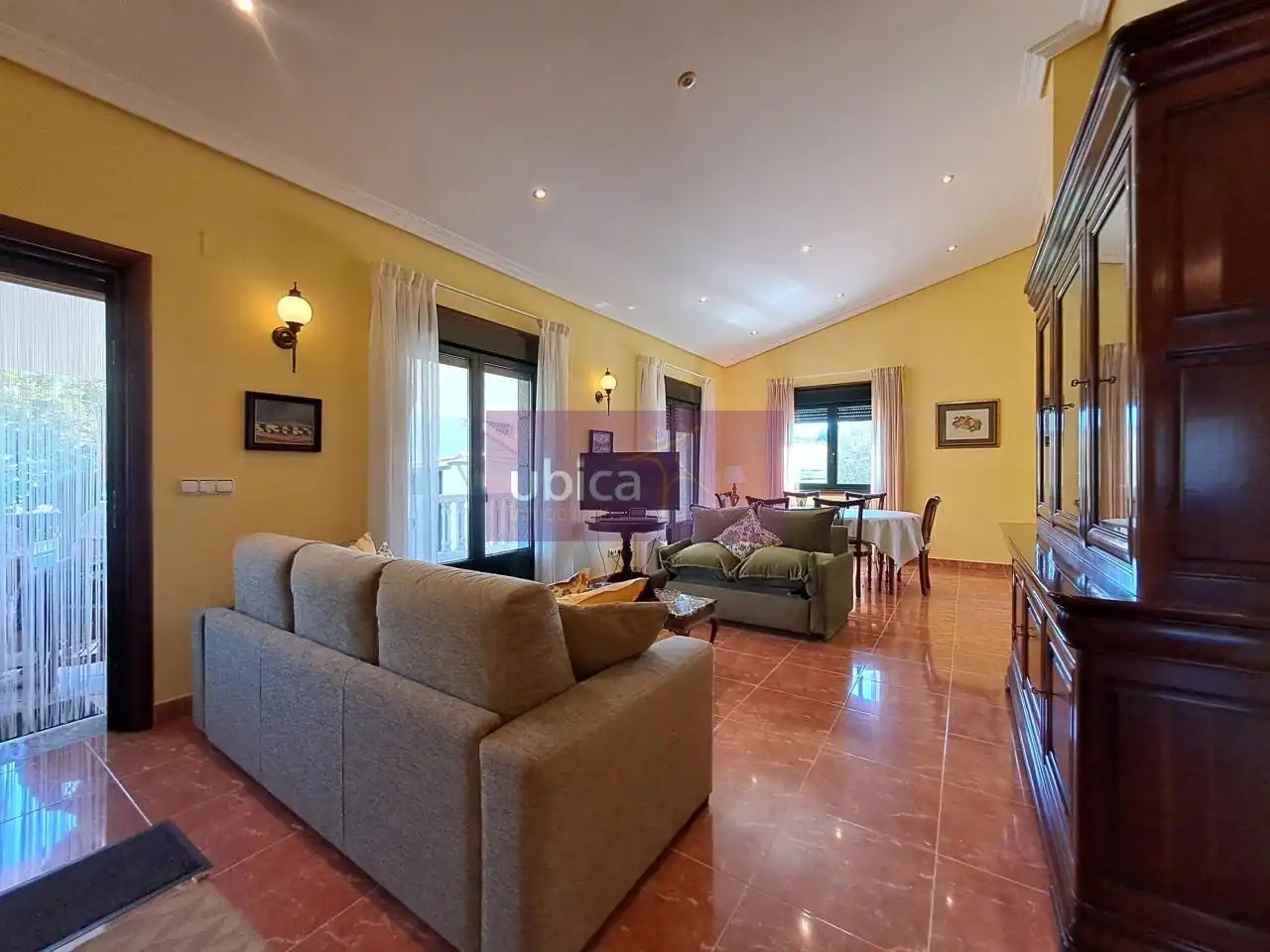 Sala de estar de Casa o chalet en venta en Arbo con Calefacción, Jardín privado y Terraza