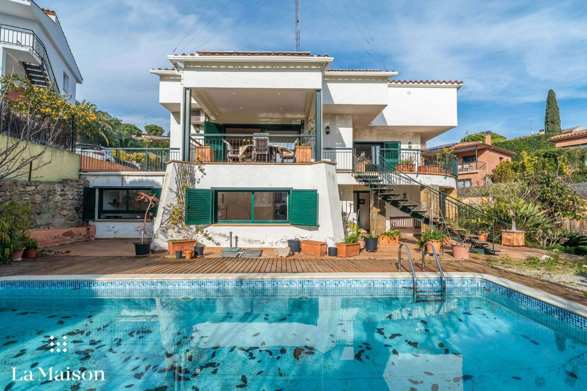 Vista exterior de Casa o xalet en venda en Sant Vicenç de Montalt amb Aire condicionat, Calefacció i Jardí privat