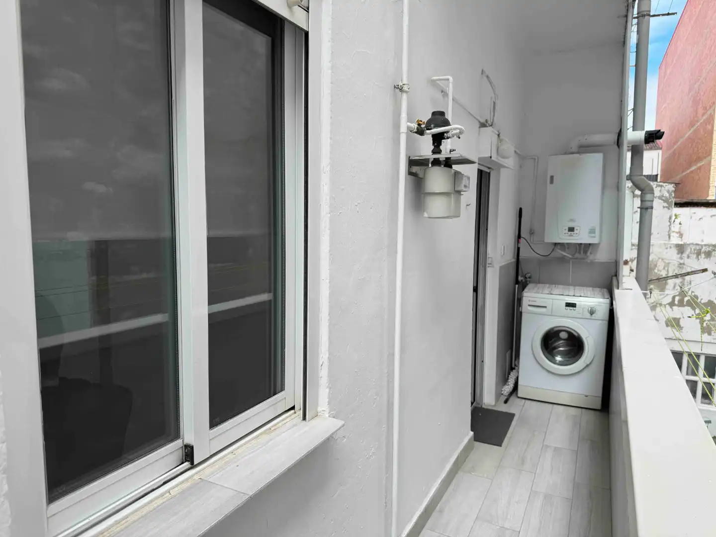 Terraza de Piso de alquiler en Zaragoza con Calefacción, Amueblado y Horno