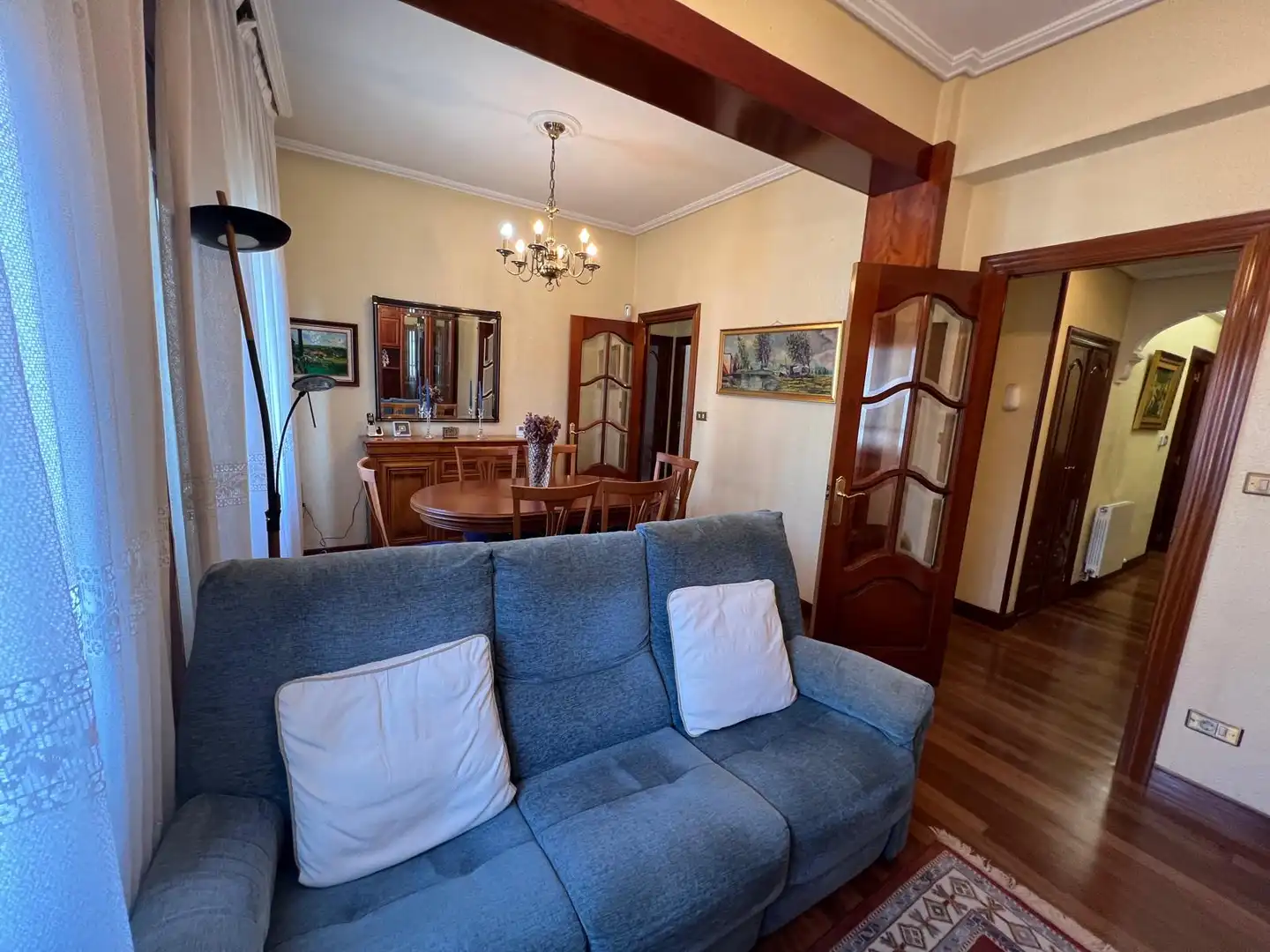 Wohnzimmer von Wohnung zum Verkauf in Bilbao  mit Heizung und Balkon