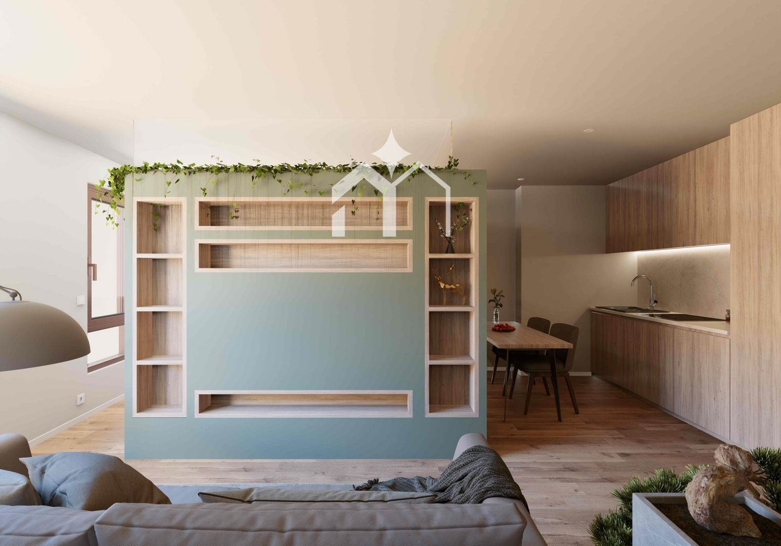 Sala de estar de Piso en venta en Cangas  con Calefacción