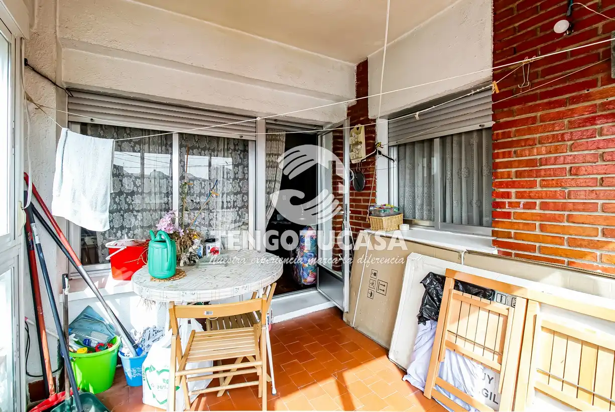 Balcony of Flat for sale in Madrid  with Terrace and Furnished