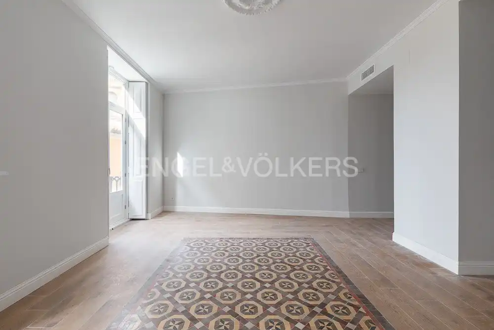 Wohnzimmer von Wohnung zum Verkauf in Valencia mit Klimaanlage, Heizung und Balkon