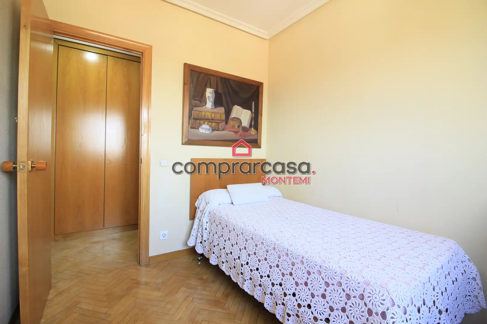 Schlafzimmer von Wohnung zum Verkauf in Madrid mit Heizung, Parkett und Terrasse