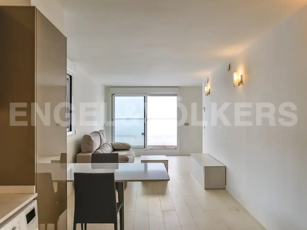 Living room of Attic for rent in Sitges  with Air Conditioner, Heating and Terrace