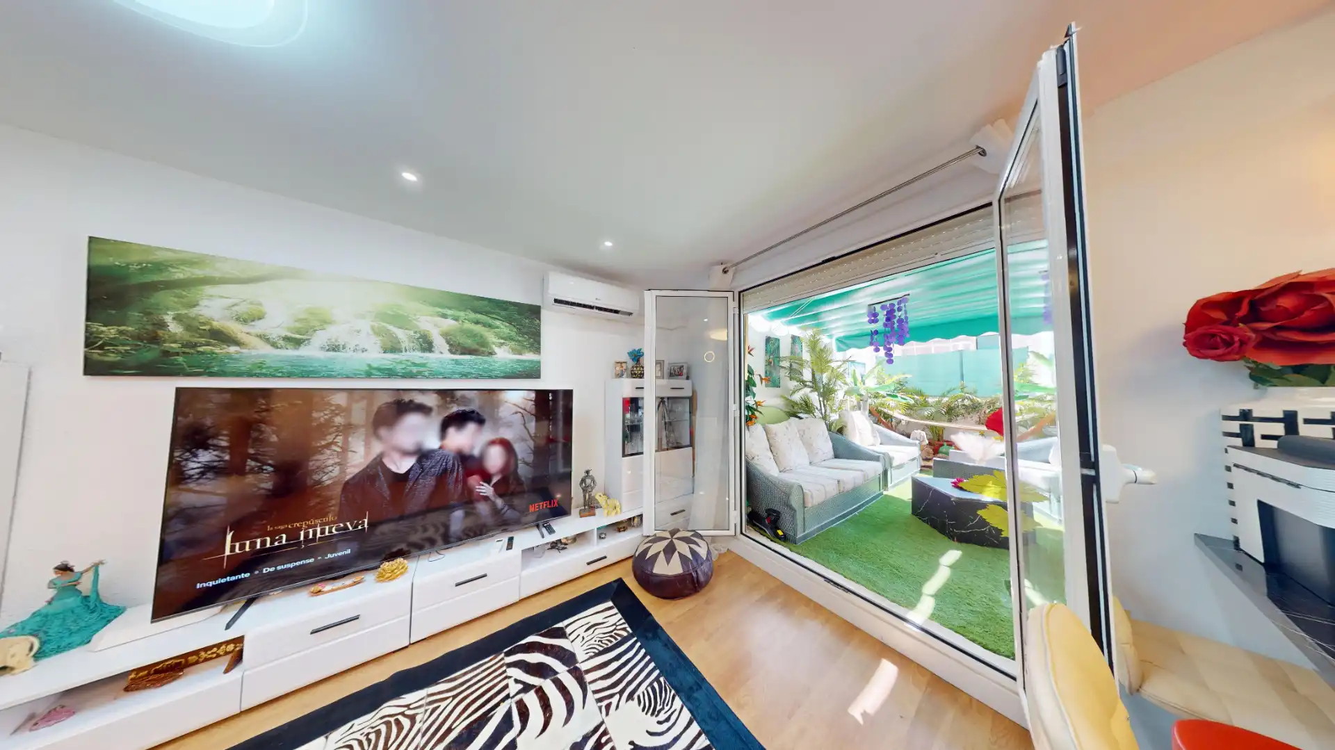 Living room of Flat for sale in Alicante / Alacant  with Air Conditioner, Private garden and Terrace