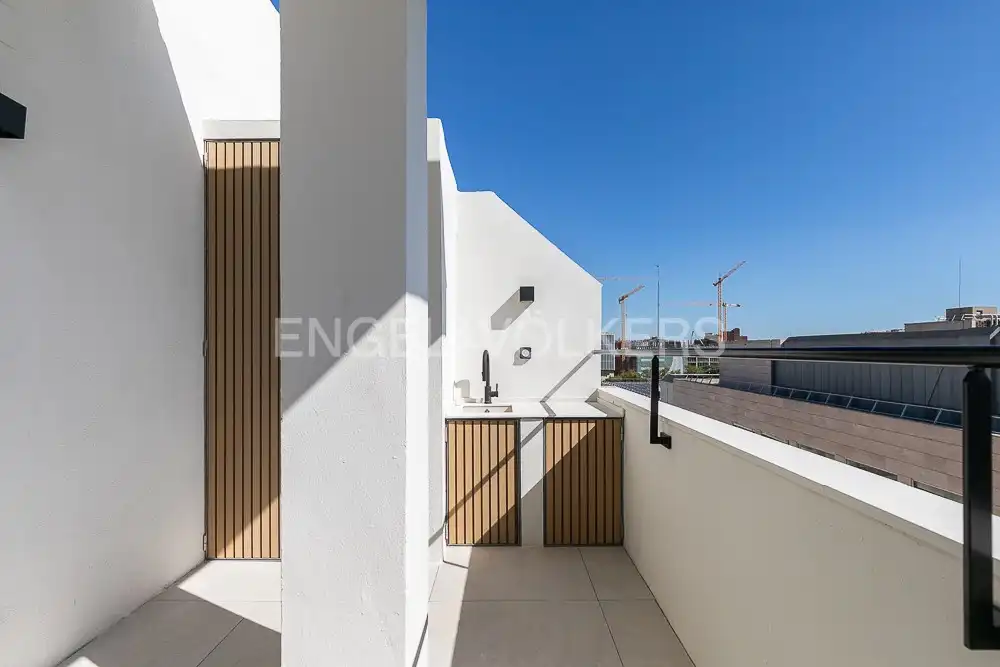 Terrace of Attic for rent in Valencia  with Air Conditioner, Heating and Terrace