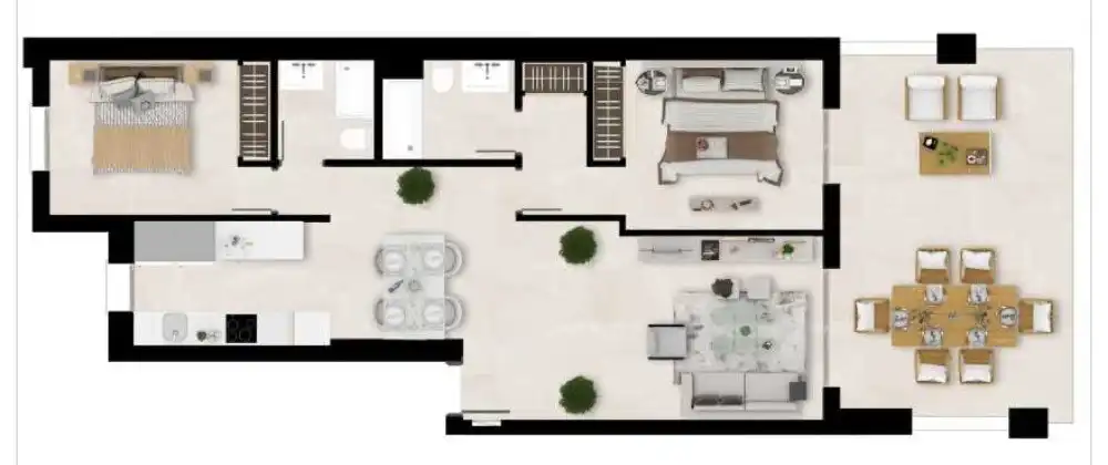 Apartament amb terrassa en venda a Playa Bahía Dorada, imagen 14