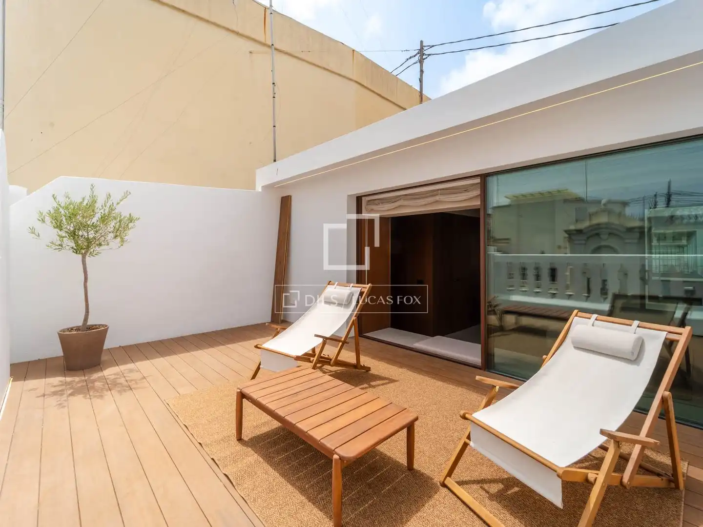 Terraza de Ático de alquiler en Valencia con Aire acondicionado, Calefacción y Terraza
