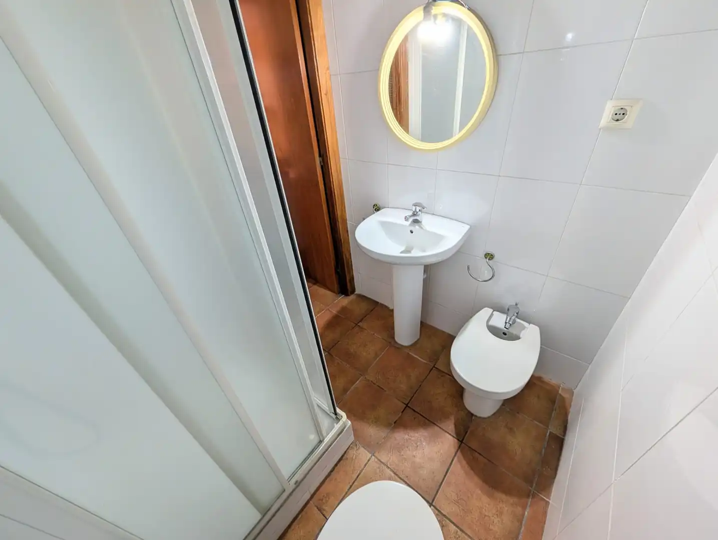 Baño de Casa o chalet en venta en Santa Coloma de Gramenet con Aire acondicionado, Calefacción y Parquet