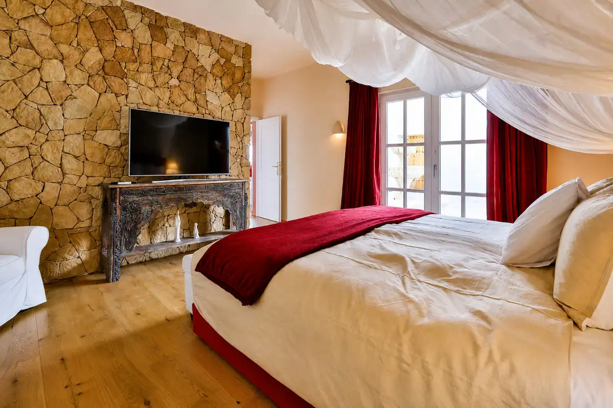 Bedroom of Houses for rent in Santa Eulària des Riu  with Air Conditioner, Heating and Private garden