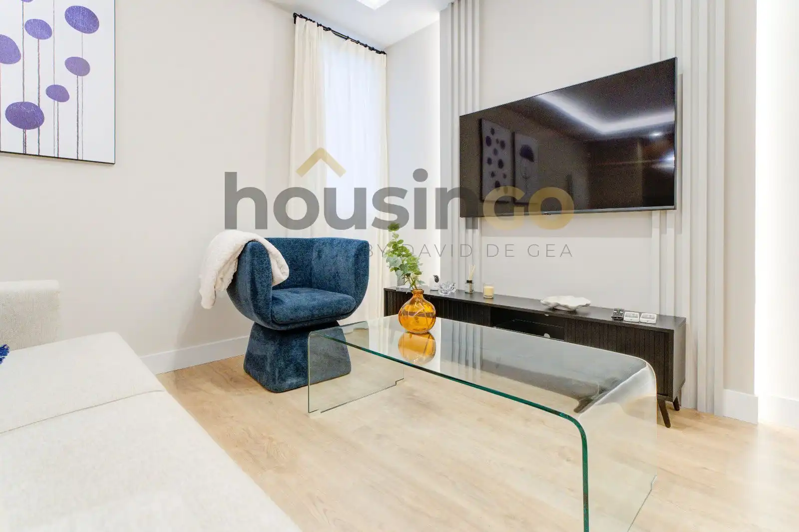 Sala de estar de Piso de alquiler en Madrid con Aire acondicionado, Calefacción y Amueblado
