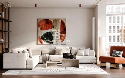 Living room of Flat for sale in  Barcelona Capital  with Balcony