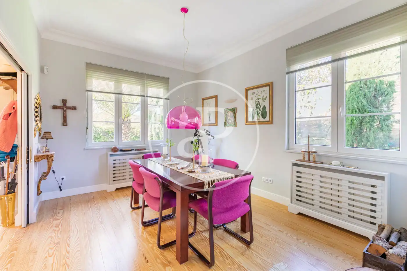 Dining room of Houses for sale in Madrid  with Air Conditioner, Heating and Private garden