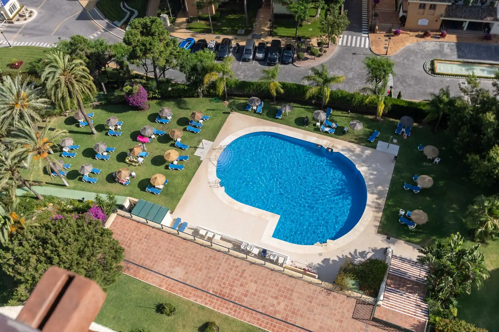 Piscina de Apartamento de alquiler en Marbella con Aire acondicionado, Terraza y Amueblado