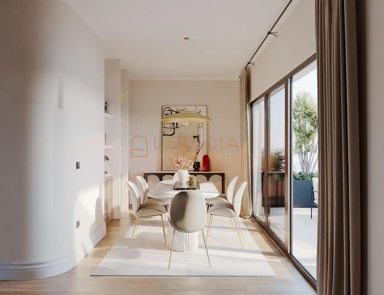 Esszimmer von Maisonette zum Verkauf in Vigo  mit Klimaanlage, Heizung und Terrasse