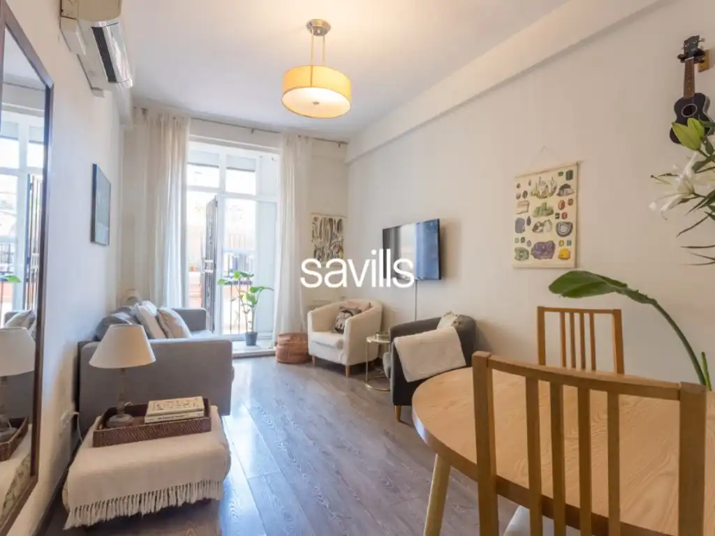 Sala de estar de Apartamento en venta en Barcelona con Aire acondicionado y Terraza