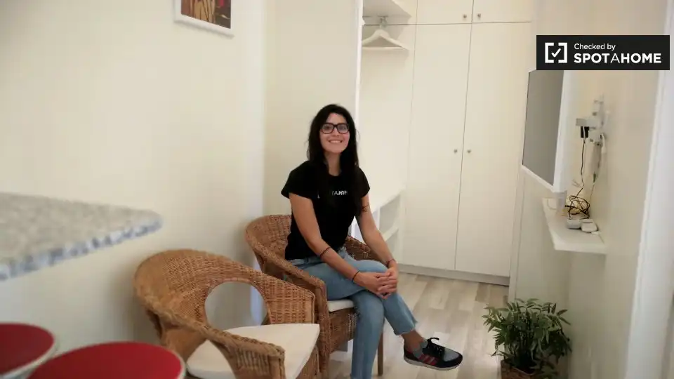 Balcony of Flat for rent in Barcelona  with Air Conditioner, Heating and Furnished