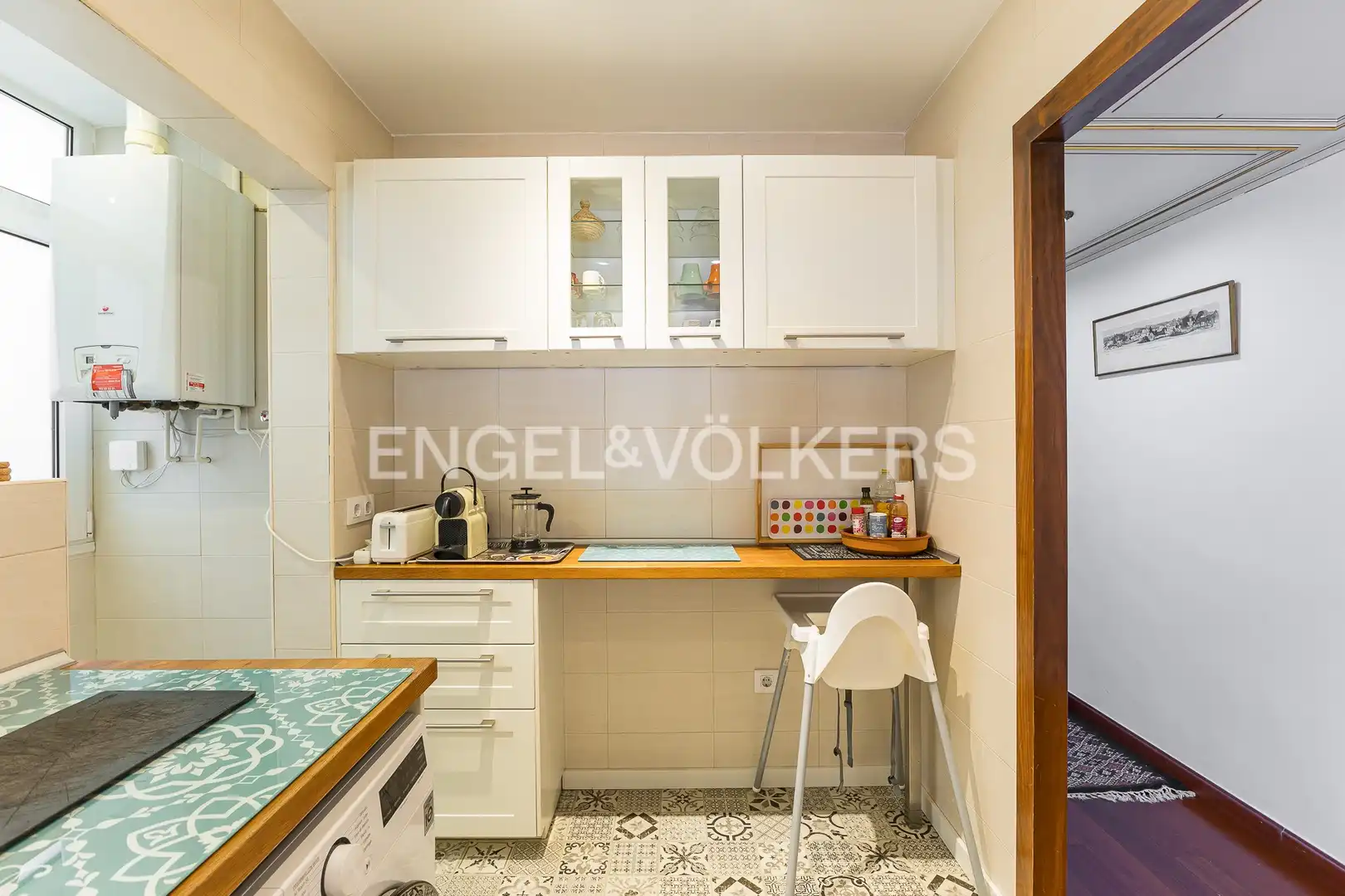 Kitchen of Flat for sale in Barcelona  with Air Conditioner, Heating and Parquet flooring