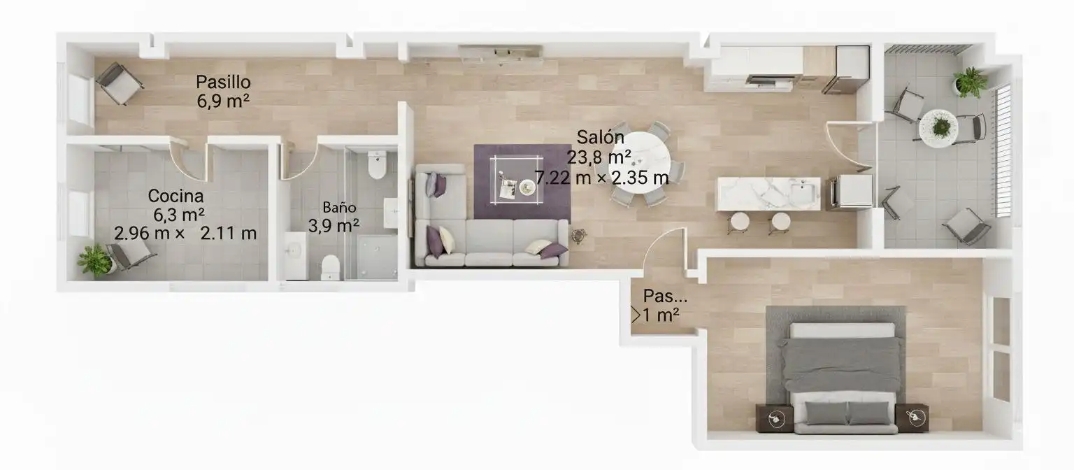 Flat for sale in Gójar  with Air Conditioner, Heating and Terrace