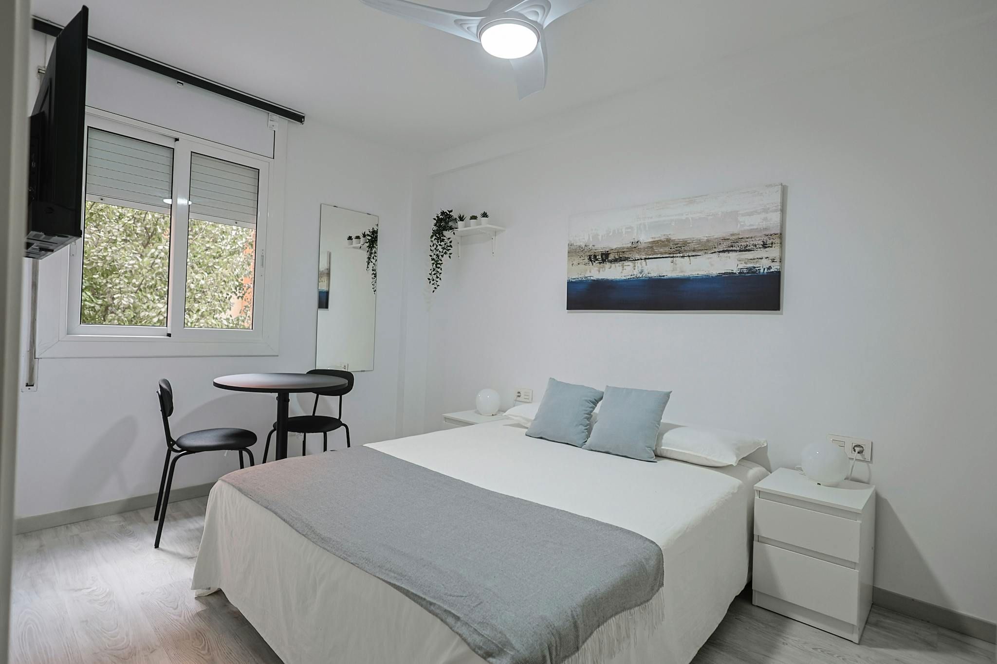 Bedroom of Flat to share in El Prat de Llobregat  with Furnished, Washing machine and TV