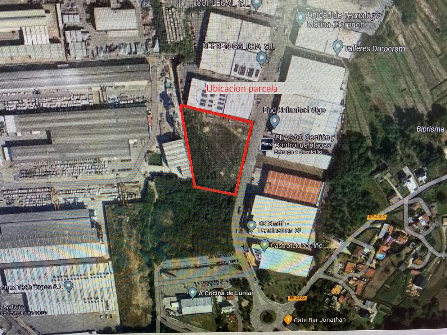 Terreny industrial en venda a O Porriño