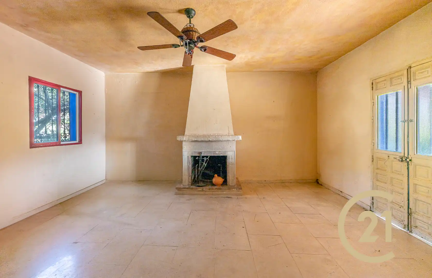 Sala de estar de Finca rústica en venta en Ojén con Jardín privado, Terraza y Piscina