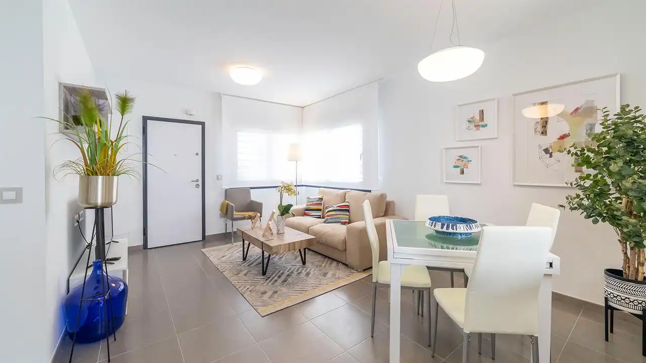 Living room of Detached homes for sale in Aspe  with Air Conditioner, Private garden and Swimming Pool