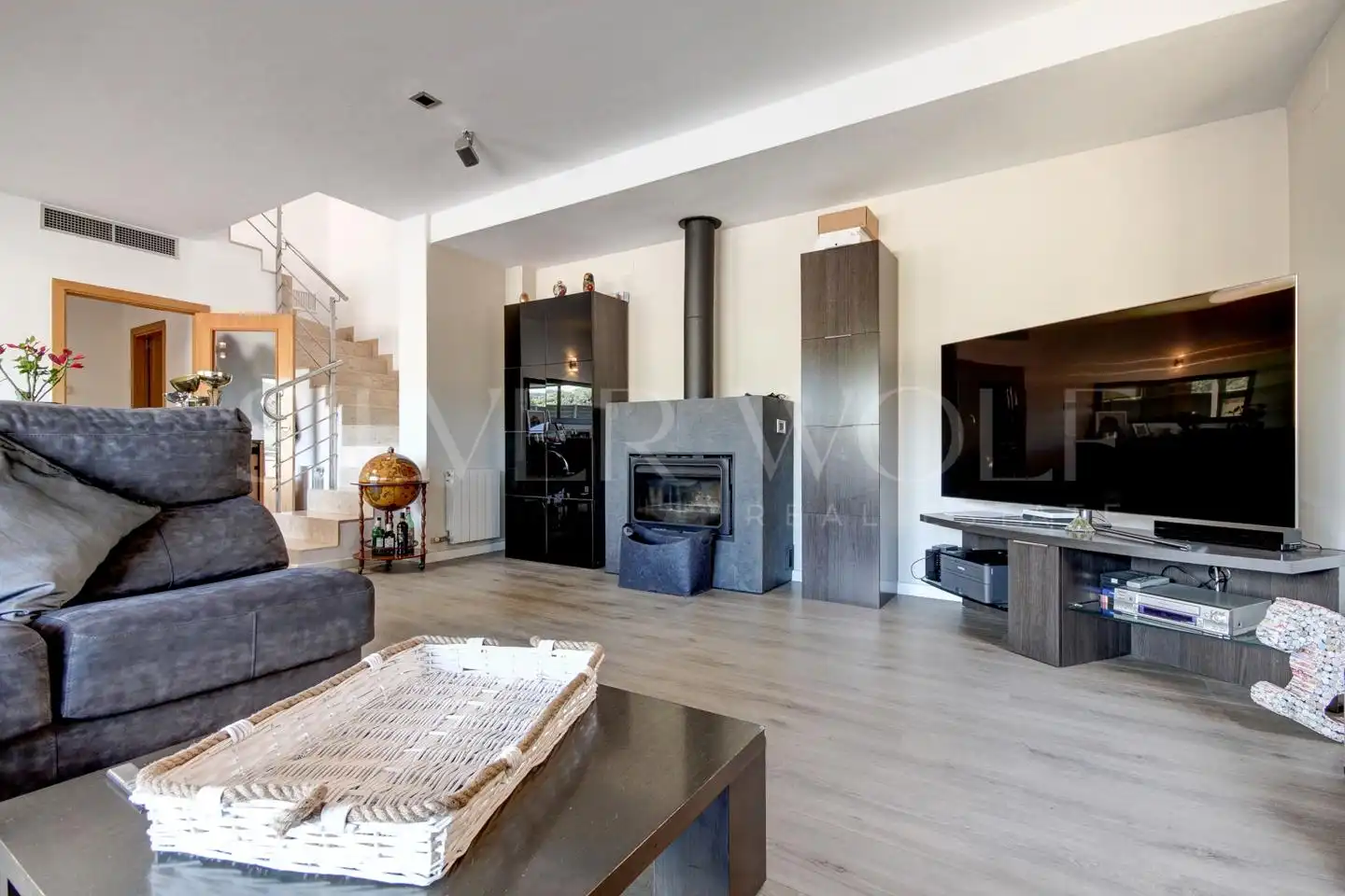 Sala de estar de Casa o chalet en venta en Vallirana con Aire acondicionado, Calefacción y Jardín privado