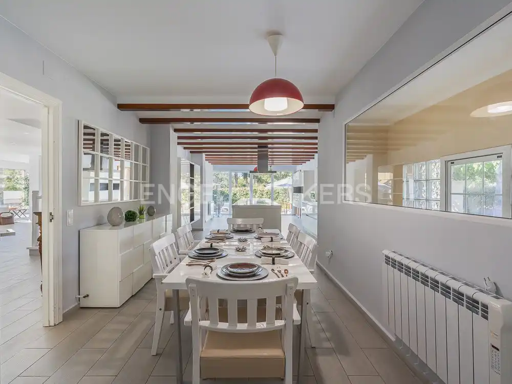Dining room of Houses for rent in Bétera  with Air Conditioner, Heating and Private garden