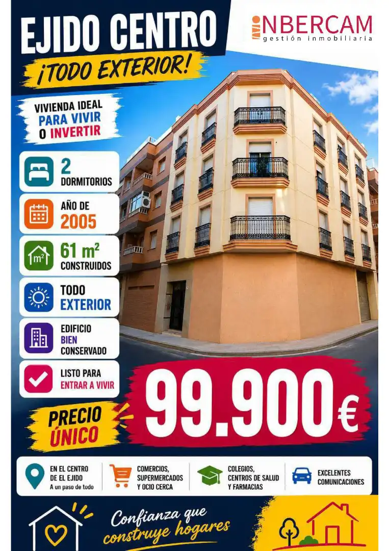 Außenansicht von Wohnung zum Verkauf in El Ejido mit Möbliert und Balkon